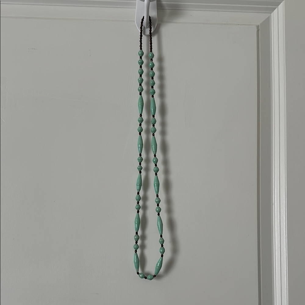 31 Bits Mint Green Beaded Necklace
